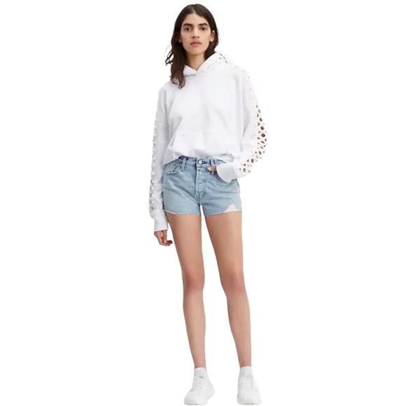 Levi’s Selvedge 501 Distressed Raw Hem Shorts Sz30